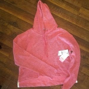 NWT Thicker/sweater material hoodie (hip length)